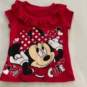 Minnie short sleeve shirt in size 4T